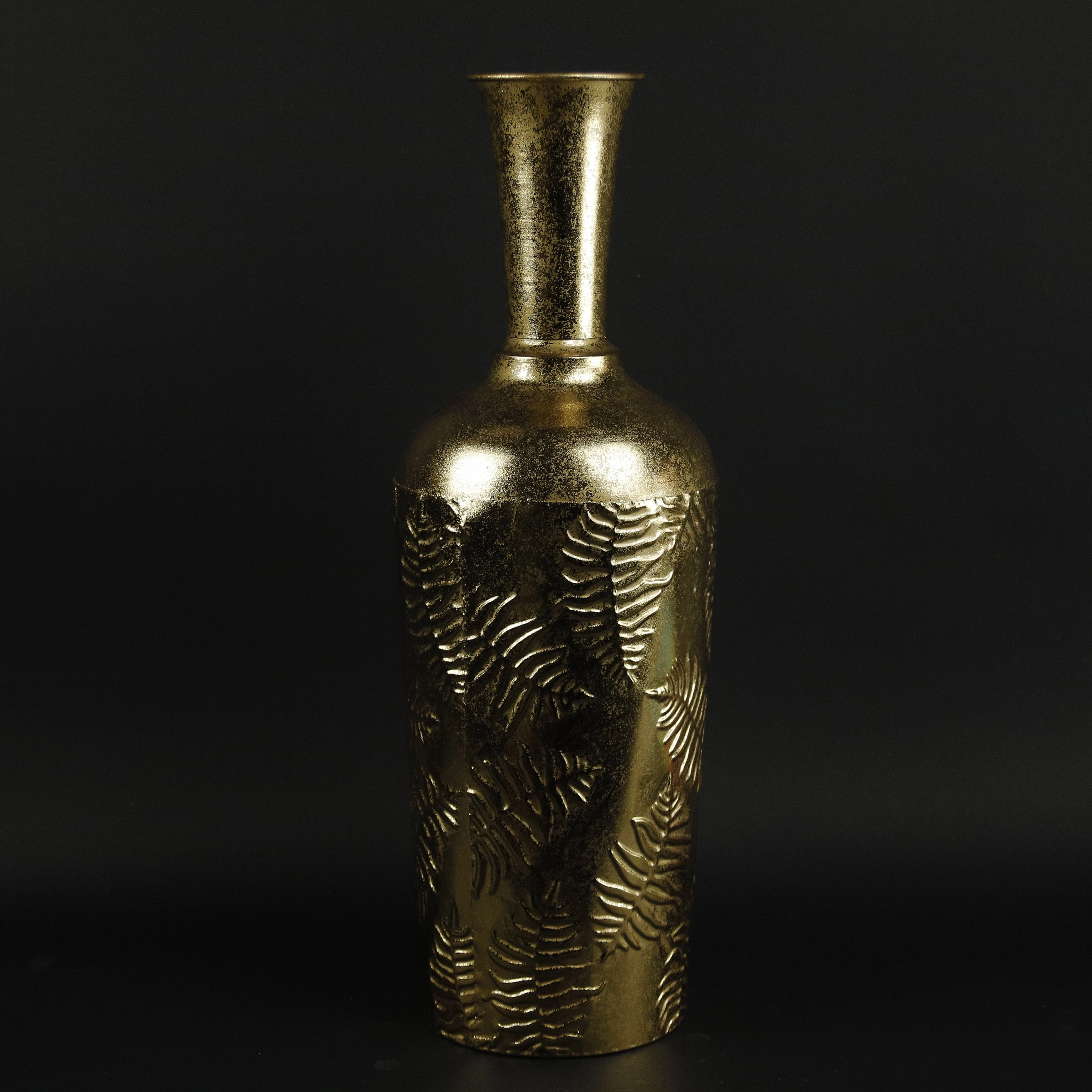 HHD10668 - M Shiny Gold Nugget Vase Metal Home Decor collection