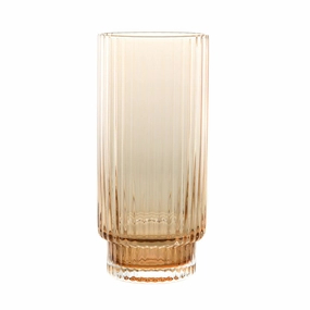 Hi Ball Glass Optic Amber Drinkware Bar Essentials