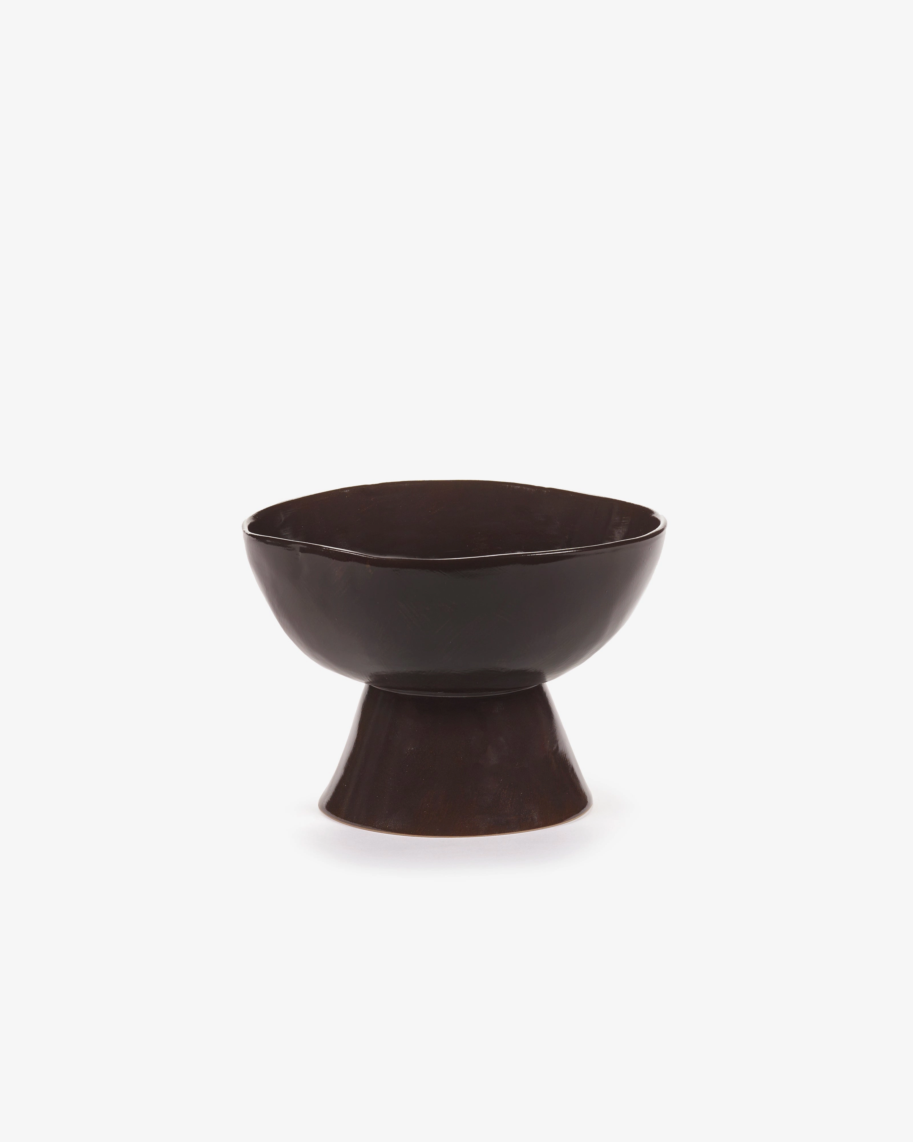 High bowl large on foot ebony La Mre Buy Dinnerware online shop