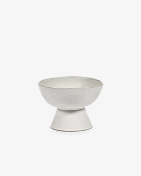 High bowl large on foot off-white La Mre Buy Dinnerware online shop