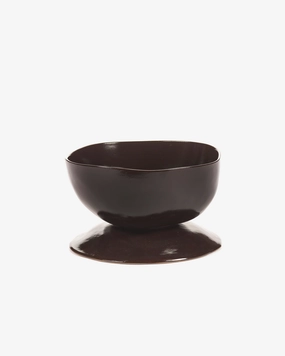 High bowl on foot L ebony La Mre Dinnerware tableware outlet