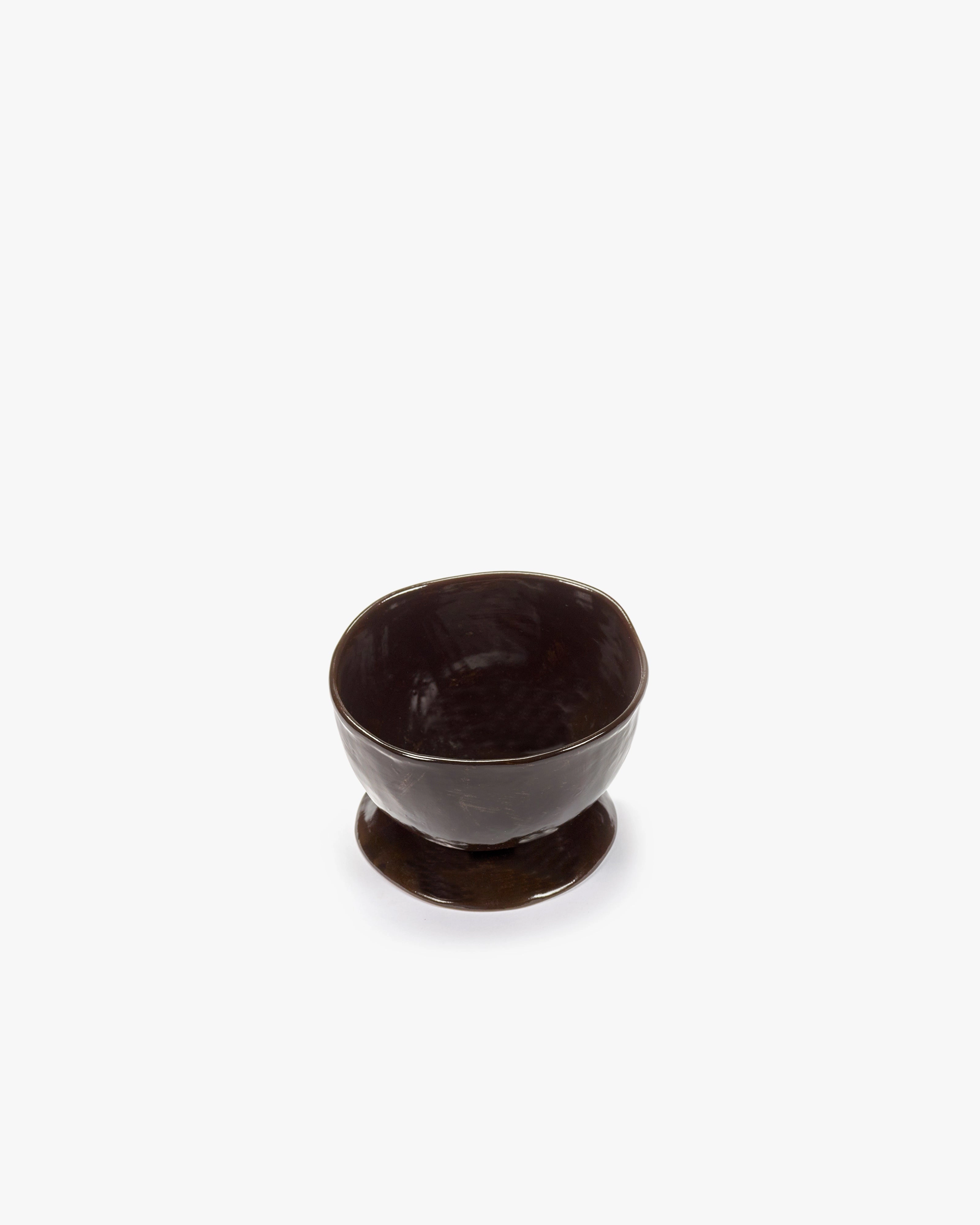 High breakfastbowl on foot ebony La Mre