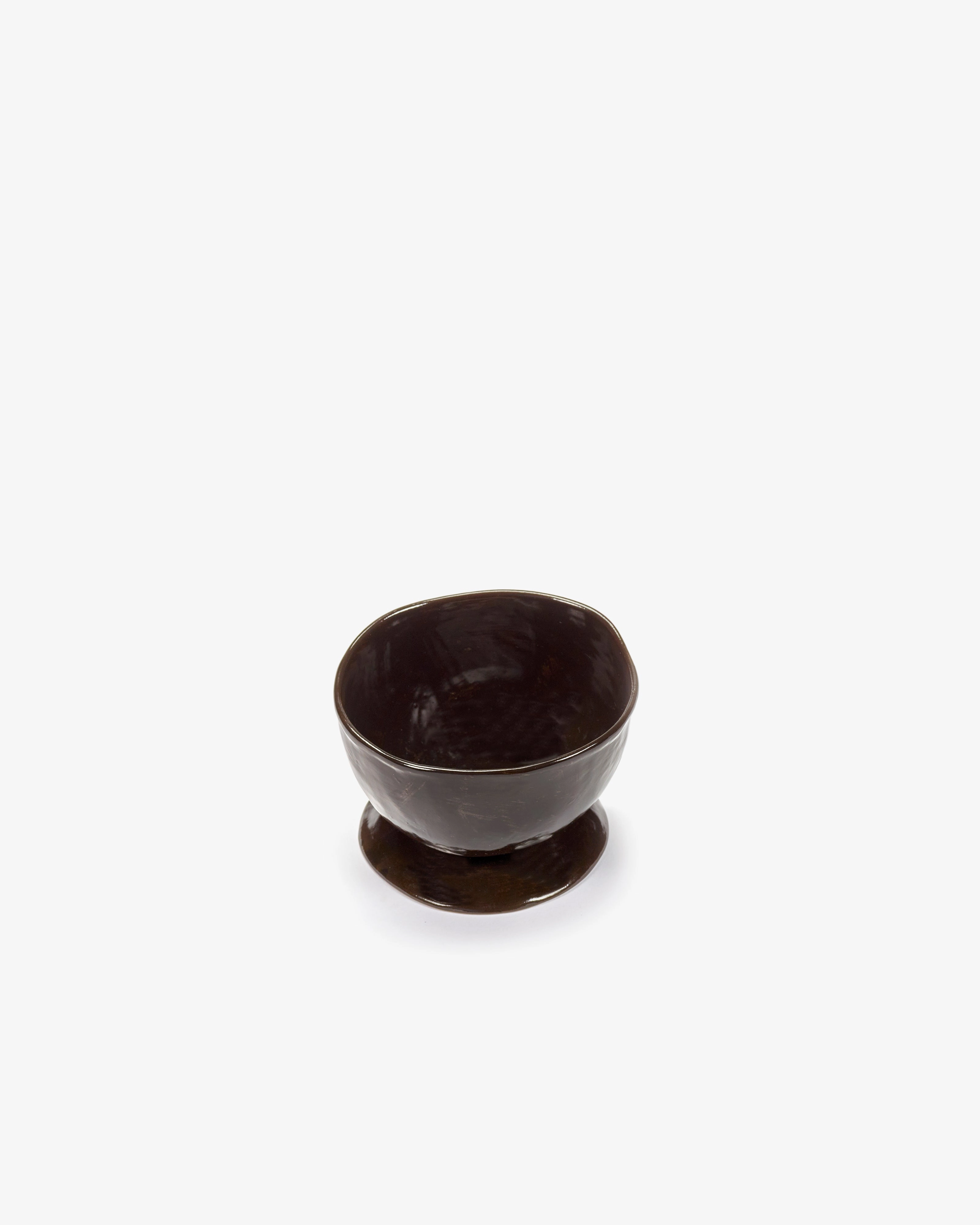 High breakfastbowl on foot ebony La Mre
