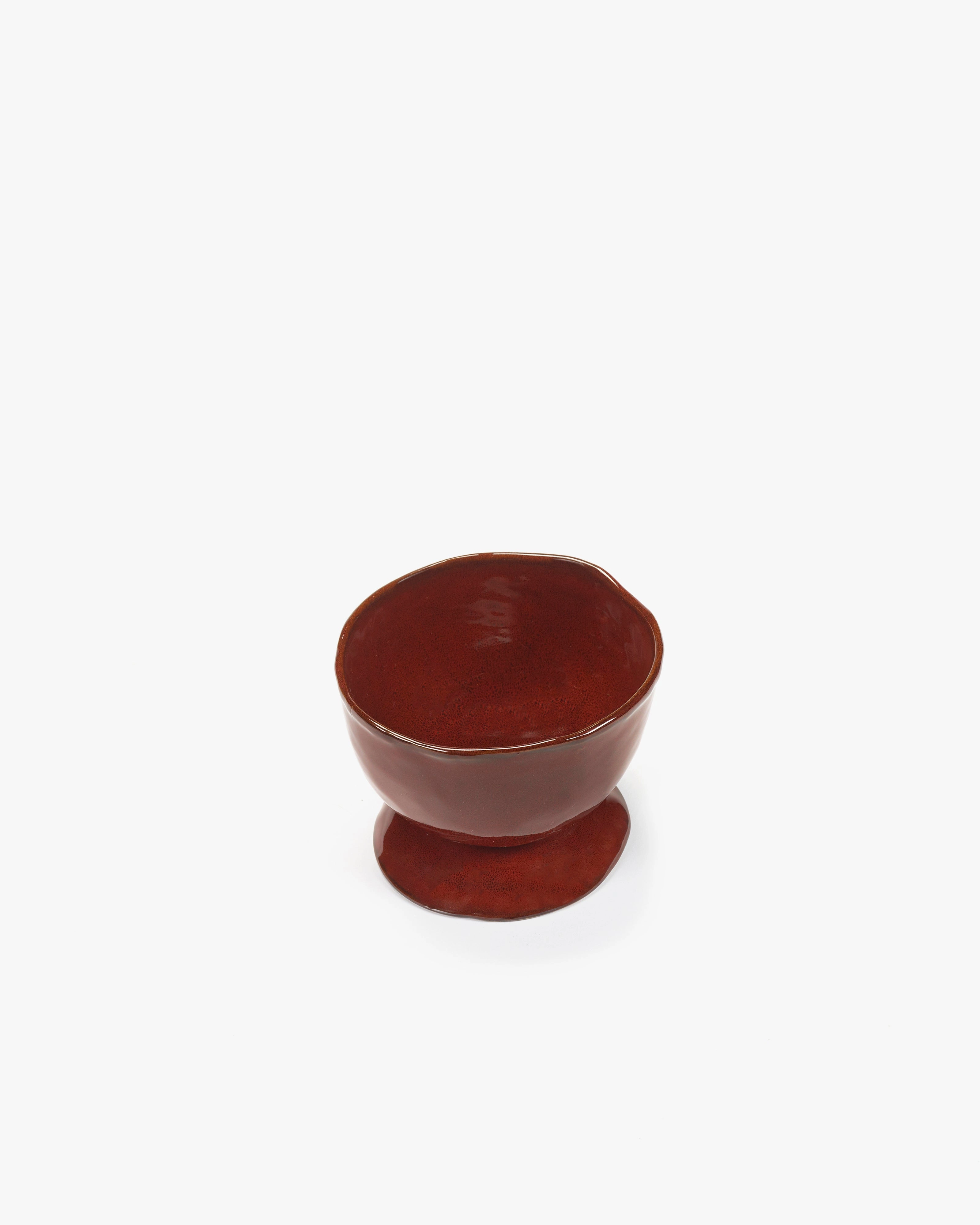 High breakfastbowl on foot venetian red La Mre