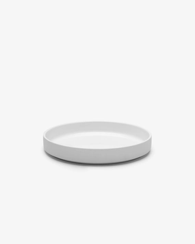 High dinner plate white matt Passe-partout Dinnerware tableware outlet