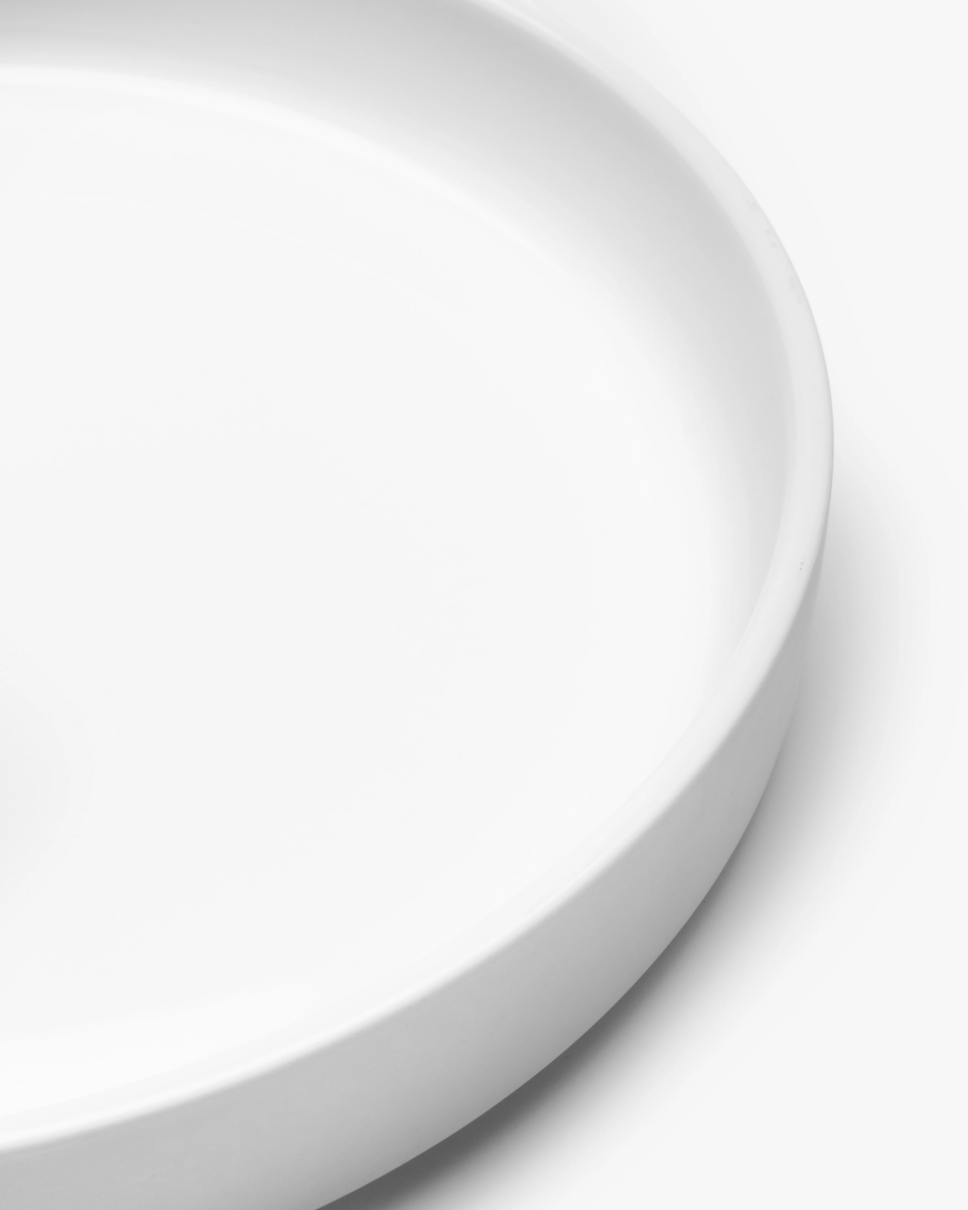 High starter plate white matt Passe-partout