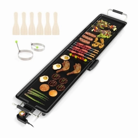Hivvago 39.5 Inch Extra Large Electric Griddle with 2 Cooking Surface and Adjustable Temperatures Cookware hot cookware outlet