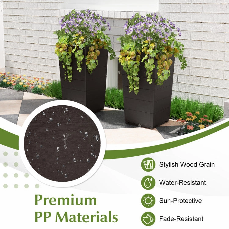 Hivvago Modern Flower Planter for Front Porch and Lobby