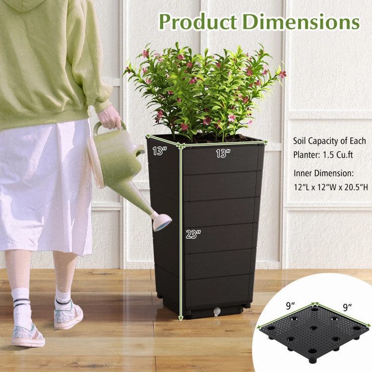 Hivvago Modern Flower Planter for Front Porch and Lobby