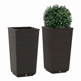 Hivvago Modern Flower Planter for Front Porch and Lobby Faux Florals home florals discount