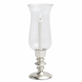 Howard Matte Silver Hurricane Candle Holder Candle Holders discount collection