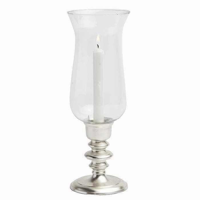 Howard Matte Silver Hurricane Candle Holder Candle Holders discount collection