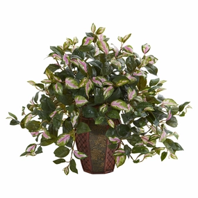 Hoya Artificial Plant in Decorative Planter Faux Florals home florals discount