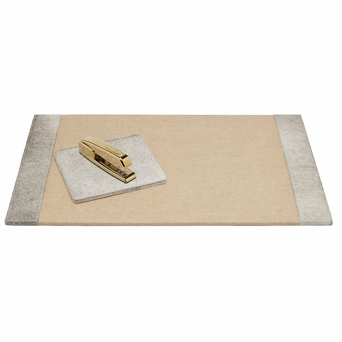Hyde Hair-On-Hide Desk Blotter Set (Gray) Home Decor Office Organization Convenient shopping