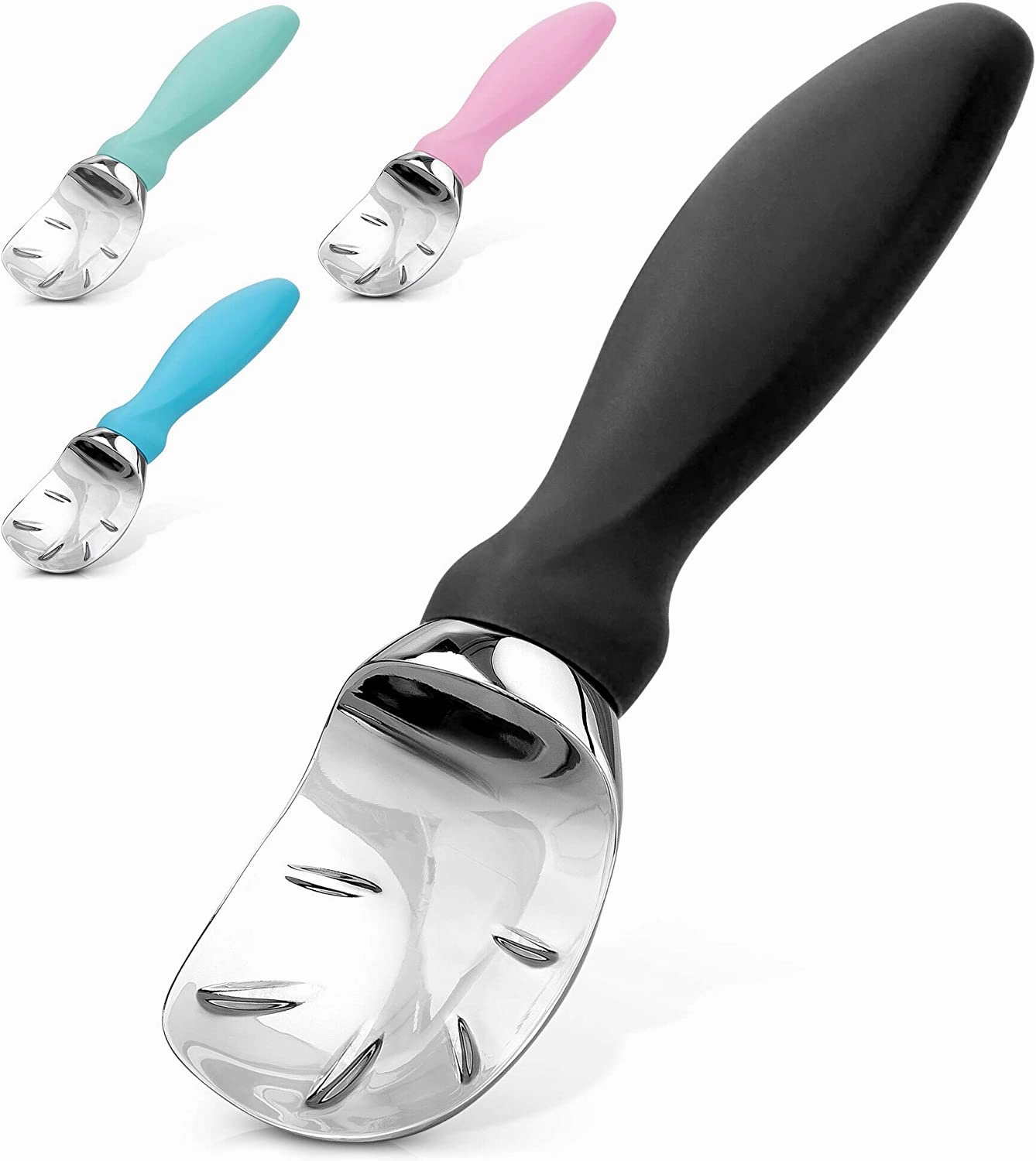 Ice Cream Scooper With Built-in Lid Opener