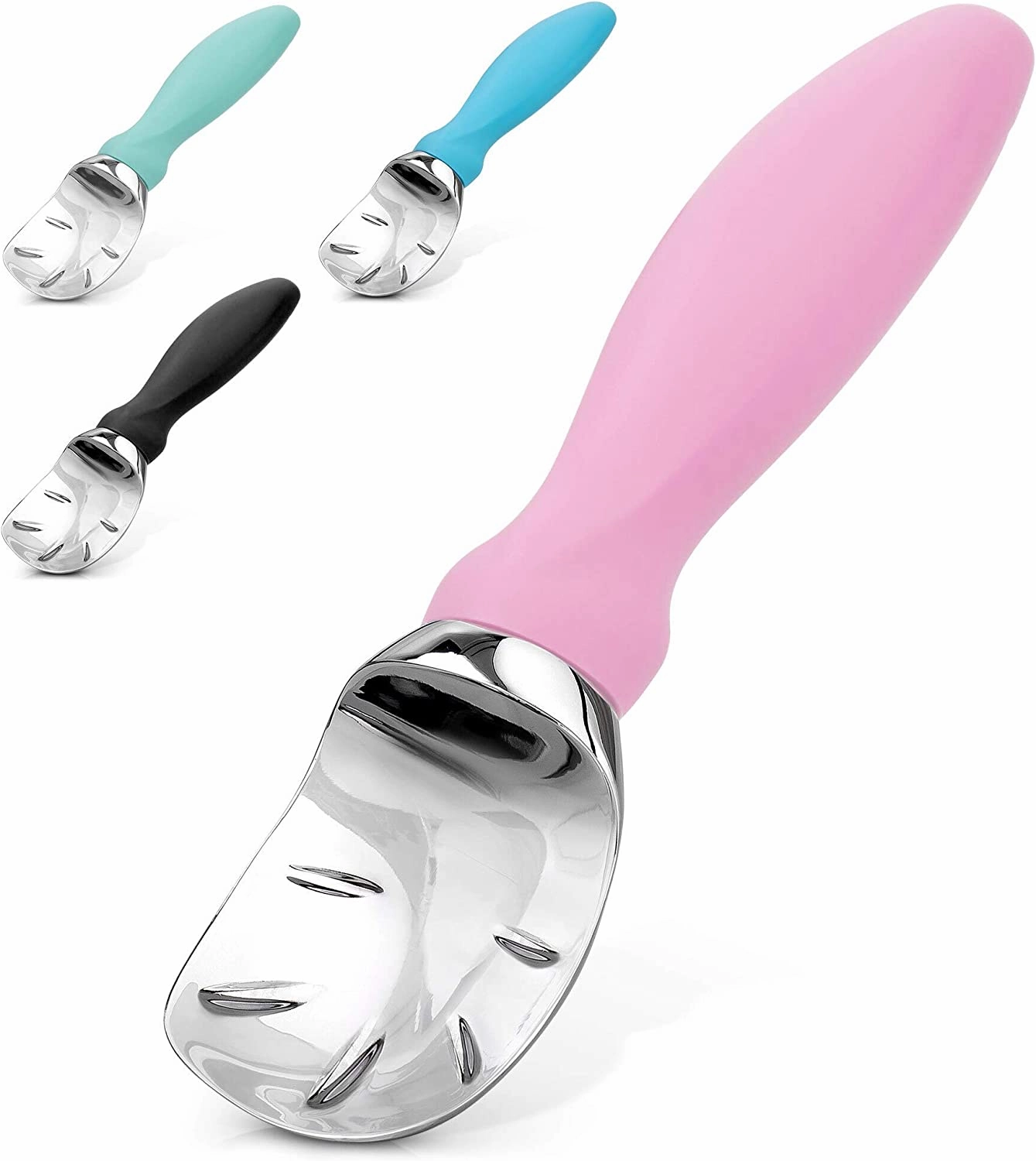 Ice Cream Scooper With Built-in Lid Opener