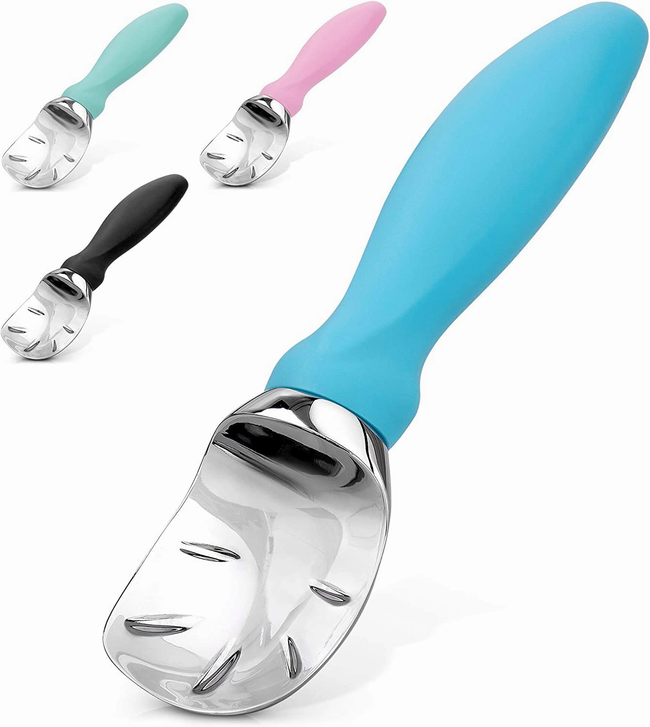 Ice Cream Scooper With Built-in Lid Opener