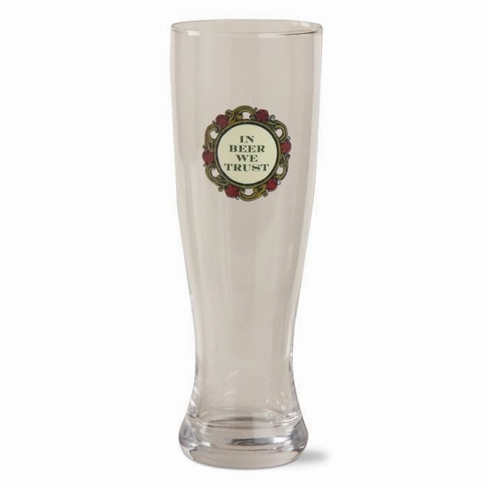 In Beer We Trust Set of eight pilsner glasses. Drinkware best price