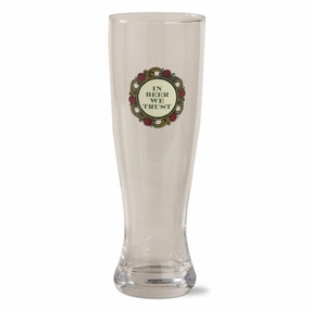 In Beer We Trust Set of eight pilsner glasses. Drinkware best price