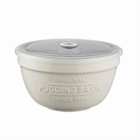 Innovative Kitchen Pudding basin with lid, 16cm, cream Serving Bowls Entertaining Set