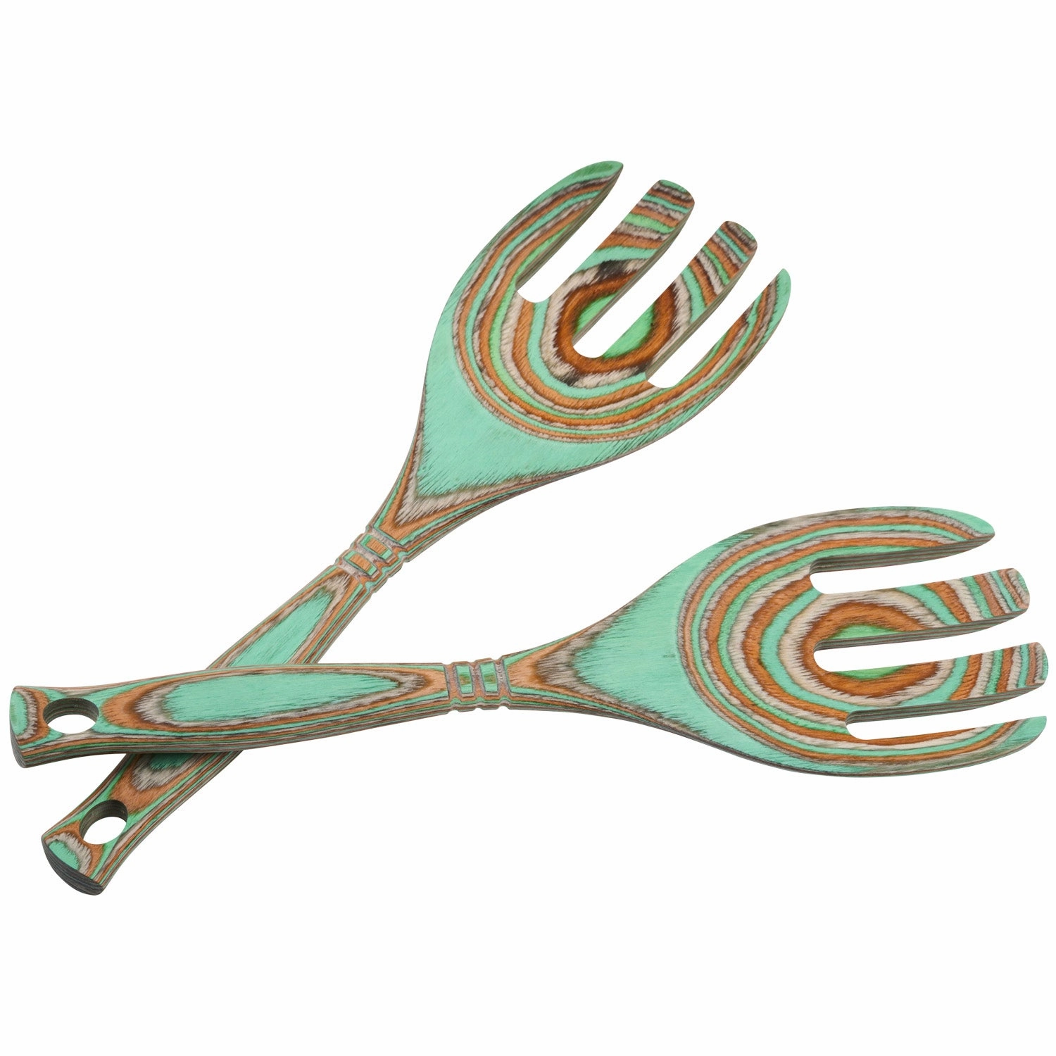 Island Bamboo Pakkawood 12-Inch Salad Claws