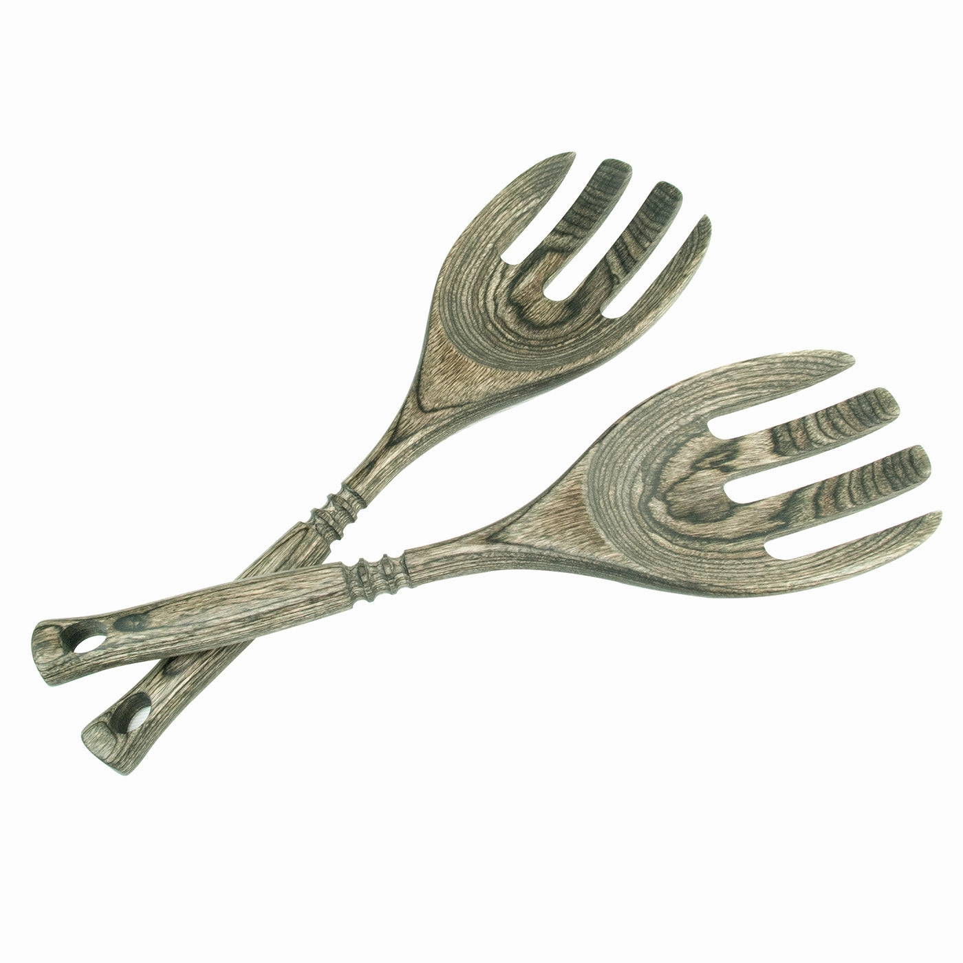 Island Bamboo Pakkawood 12-Inch Salad Claws