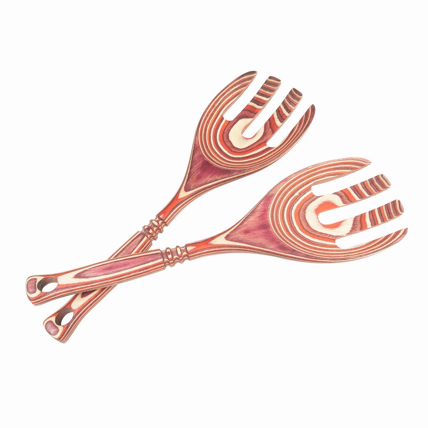 Island Bamboo Pakkawood 12-Inch Salad Claws