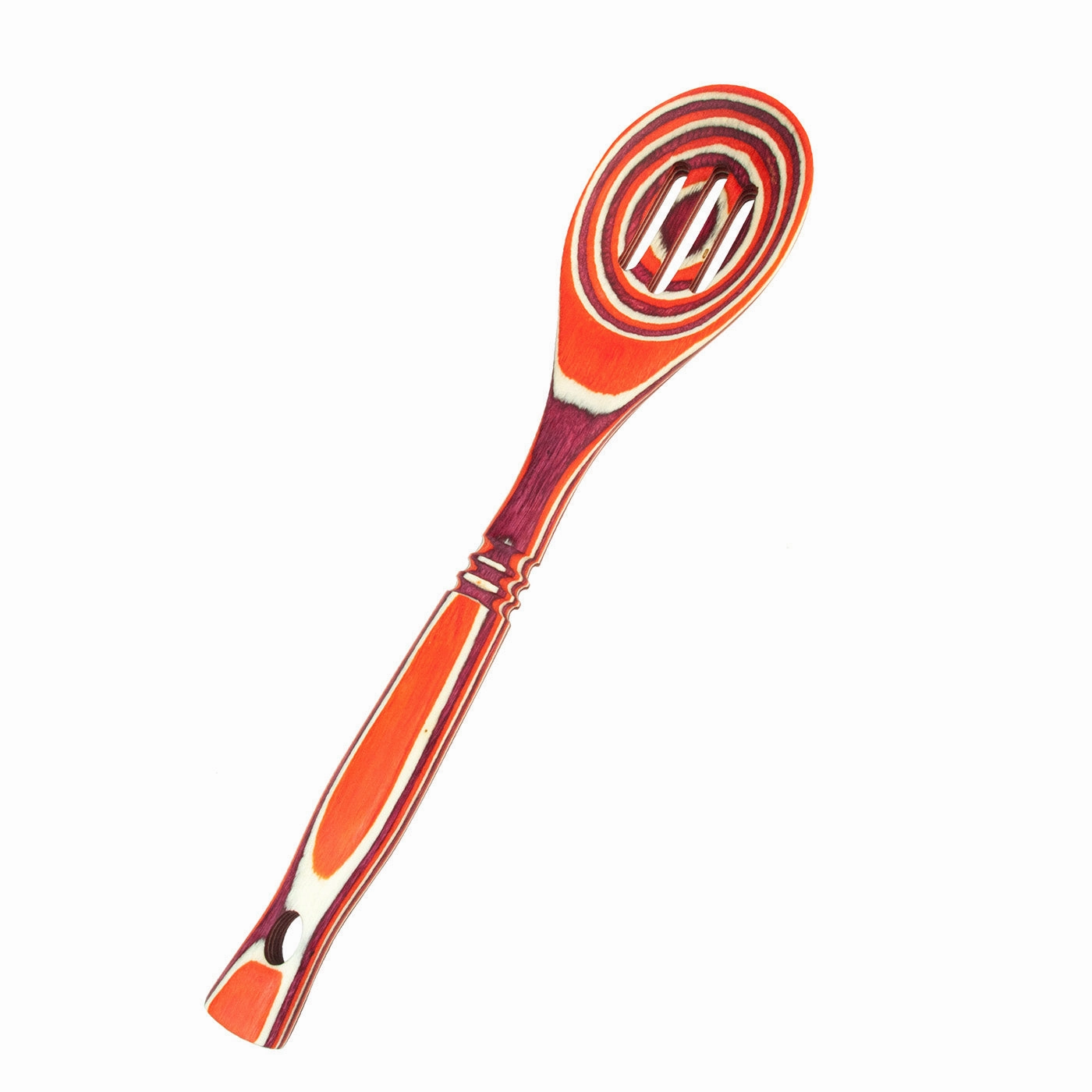 Island Bamboo Pakkawood 12-Inch Slotted Spoon