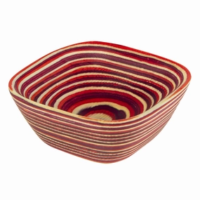 Island Bamboo Red Pakkawood Square Pinch Bowl Cooking Tools & Accessories mega discount