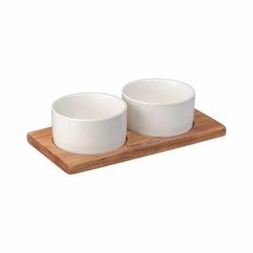 James Martin 3 Piece Dipping Set, L20 x W10cm, White Serveware Good quality and affordable