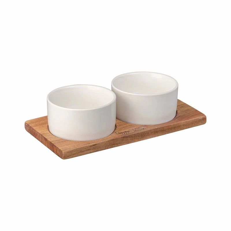 James Martin 3 Piece Dipping Set, L20 x W10cm, White Serveware Good quality and affordable