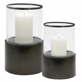 Jette Charcoal Iron Hurricanes Candle Holders discount collection