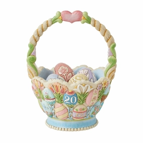 Jim Shore 20th Annual Easter Basket Figurine Figurines home decor discount