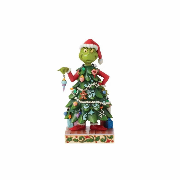 Jim Shore Grinch Dress as a Tree Figurine Figurines home decor discount