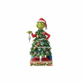 Jim Shore Grinch Dress as a Tree Figurine Figurines home decor discount