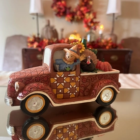 Jim Shore Harvest Pickup Truck Figurine Figurines home decor discount