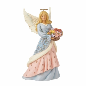 Jim Shore Limited Edition Signed Angel with Flower Basket Figurine Figurines home decor discount