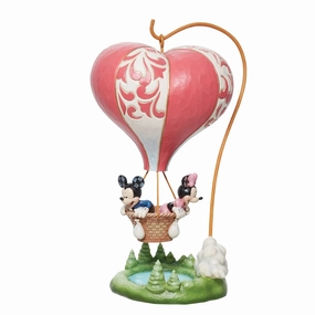 Jim Shore Mickey&Minnie Heart-Air Ball Figurines home decor discount
