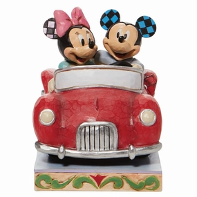 Jim Shore Mickey and Minnie in Car Figurine Figurines home decor discount
