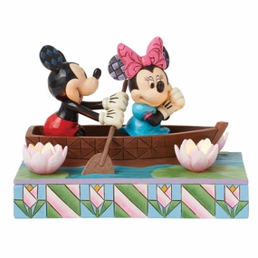 Jim Shore Mickey and Minnie Love Rowboat Figurine Figurines home decor discount