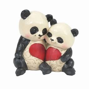 Jim Shore Panda Couple With Heart Figurine Figurines home decor discount
