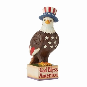 Jim Shore Patriotic Bless America Eagle Figurines home decor discount