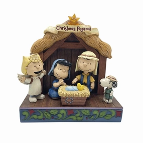 Jim Shore Peanuts Christmas Pageant Figurine Figurines home decor discount