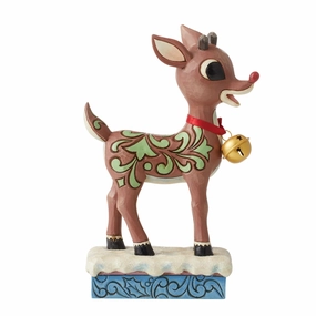 Jim Shore Rudolph w/ Oversized Jingle Bell Figurines home decor discount
