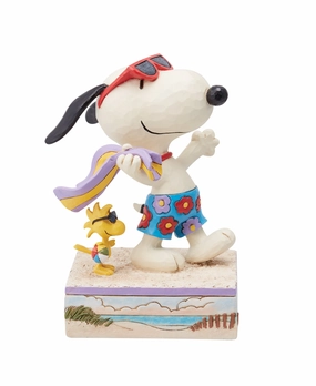 Jim Shore Snoopy and Woodstock at Beach Figurines home decor discount