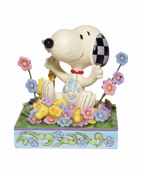 Jim Shore Snoopy in Flowers Figurines home decor discount