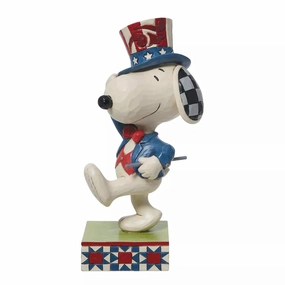 Jim Shore Snoopy Marching with Glory Figurines home decor discount