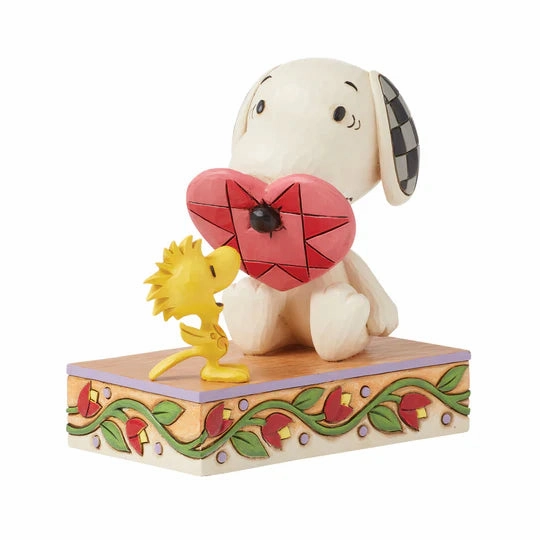 Jim Shore Snoopy with Nose Through Heart Figurine Figurines home decor discount