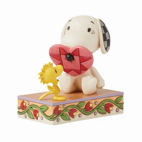 Jim Shore Snoopy with Nose Through Heart Figurine Figurines home decor discount