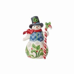 Jim Shore Snowman with Candy Figurines home decor discount